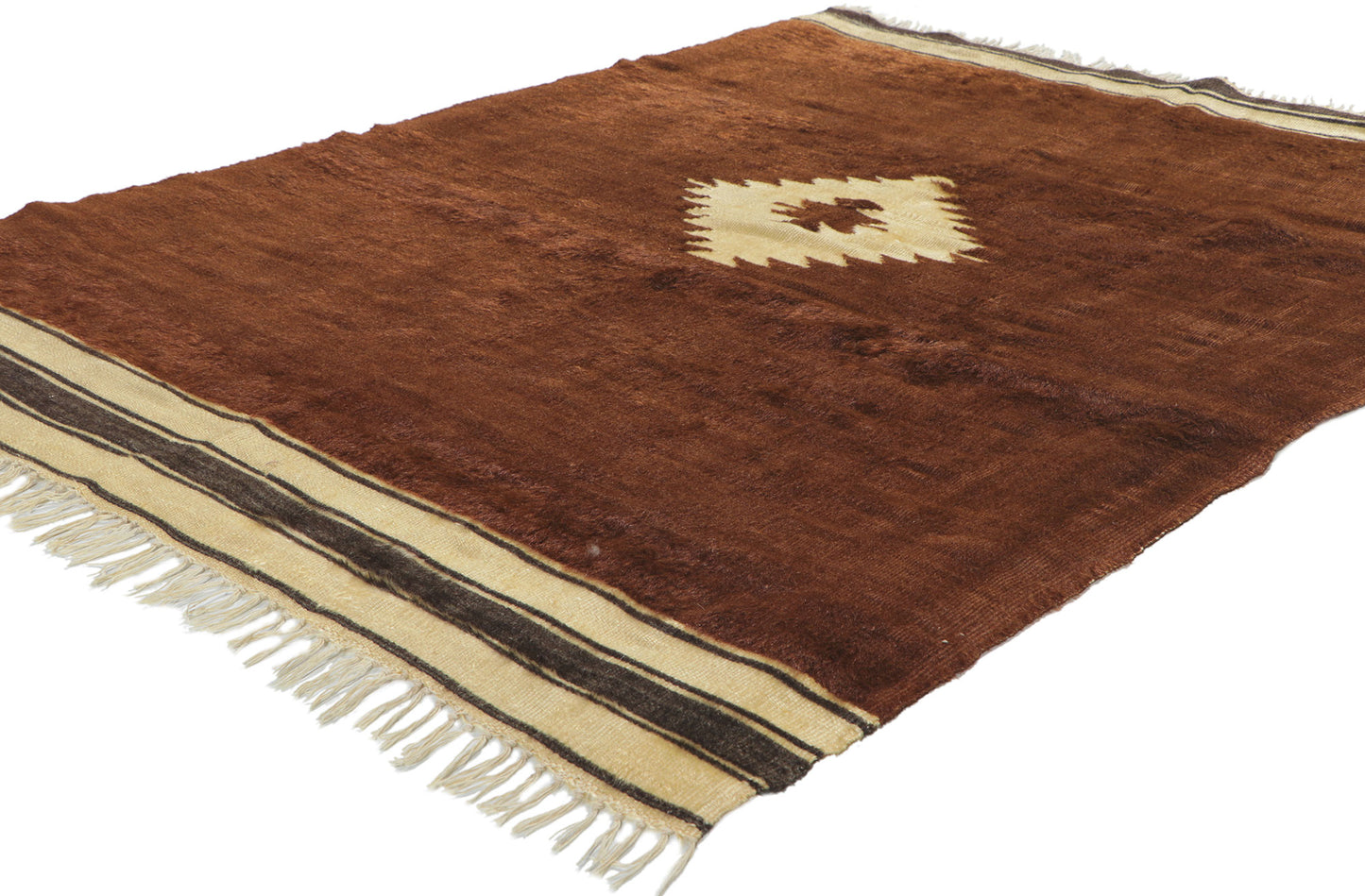4 x 5 Turkish Angora Wool Kilim Rug 53853