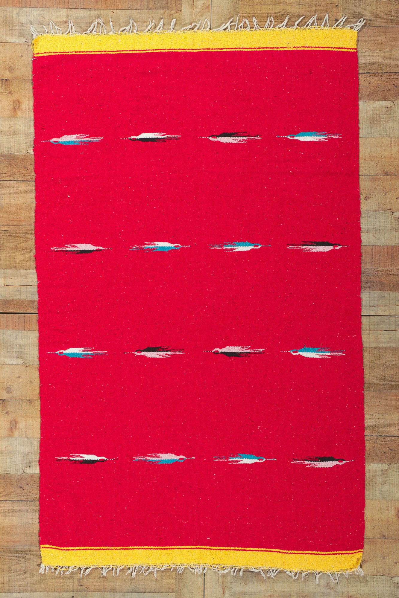 4 x 6 Vintage Mexican Blanket 78309