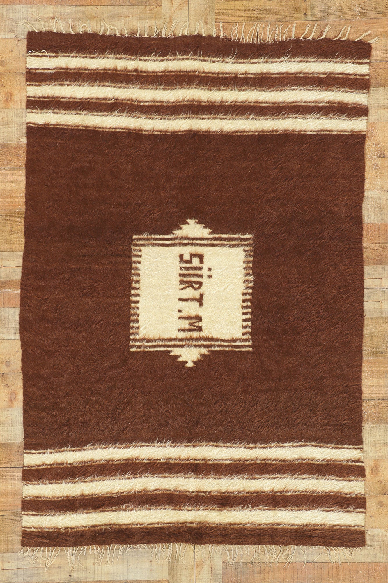 4 x 6 Turkish Angora Wool Kilim Rug 53832