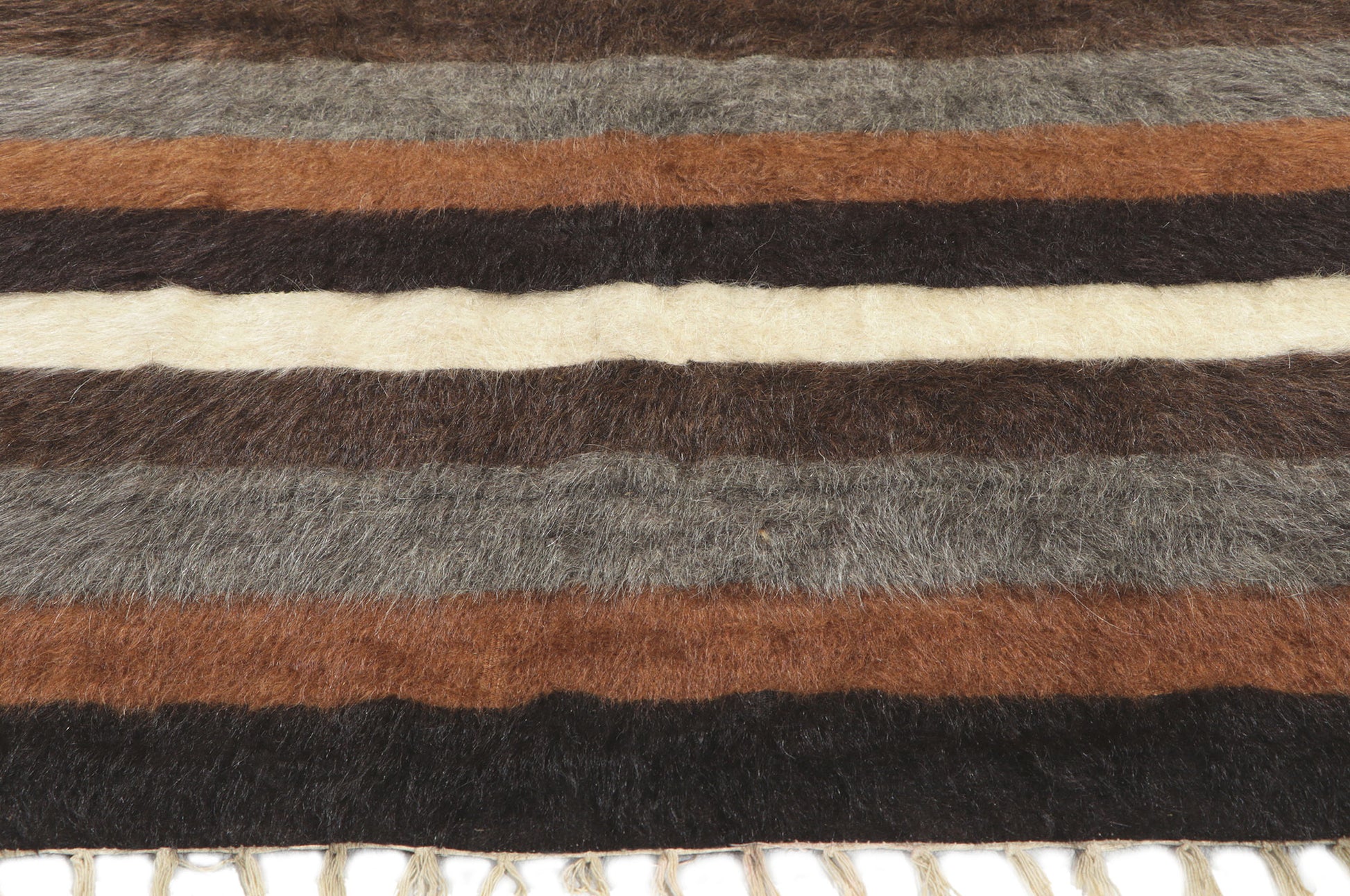 4 x 6 Turkish Angora Wool Kilim Rug 53856