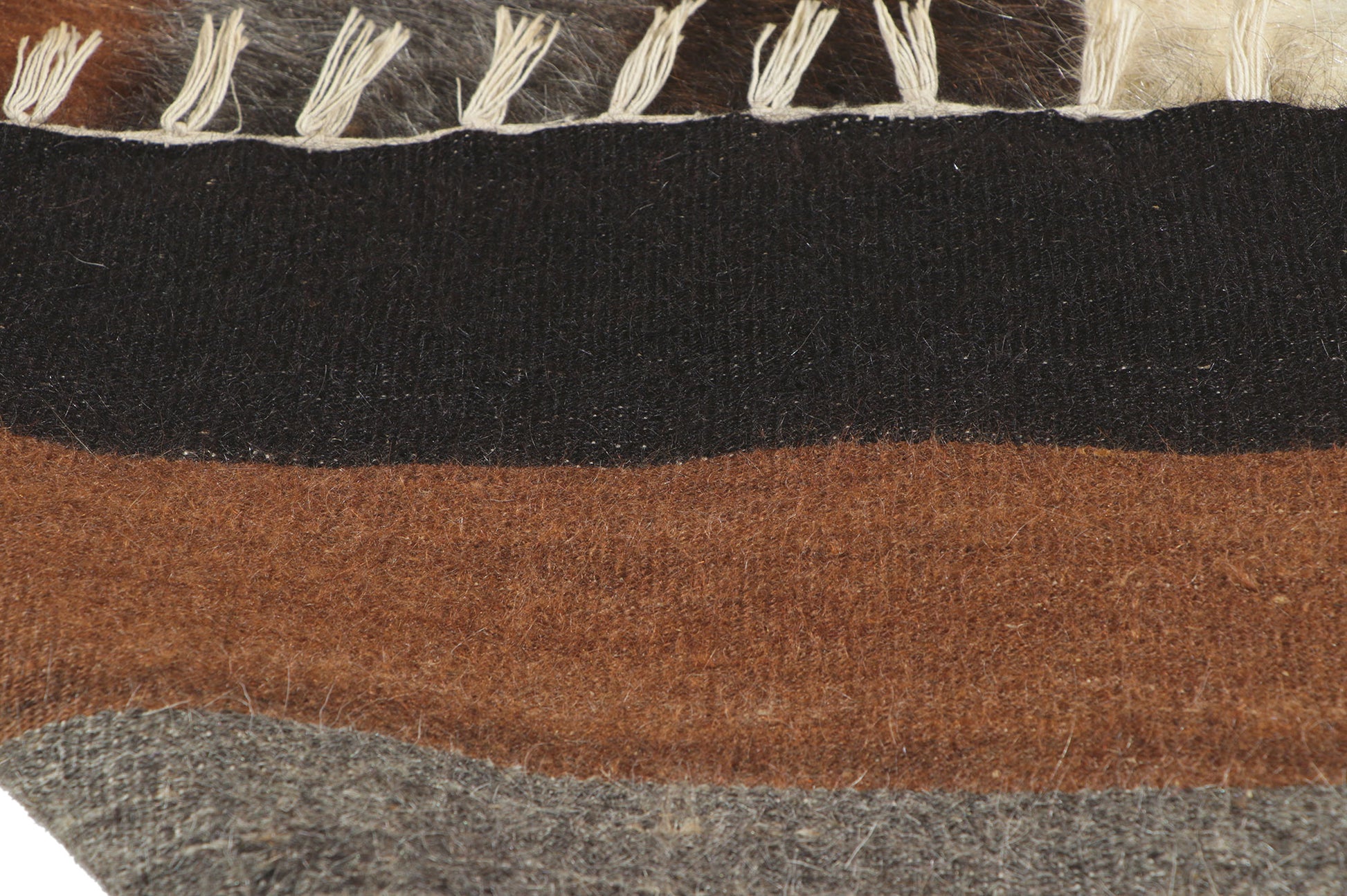 4 x 6 Turkish Angora Wool Kilim Rug 53856