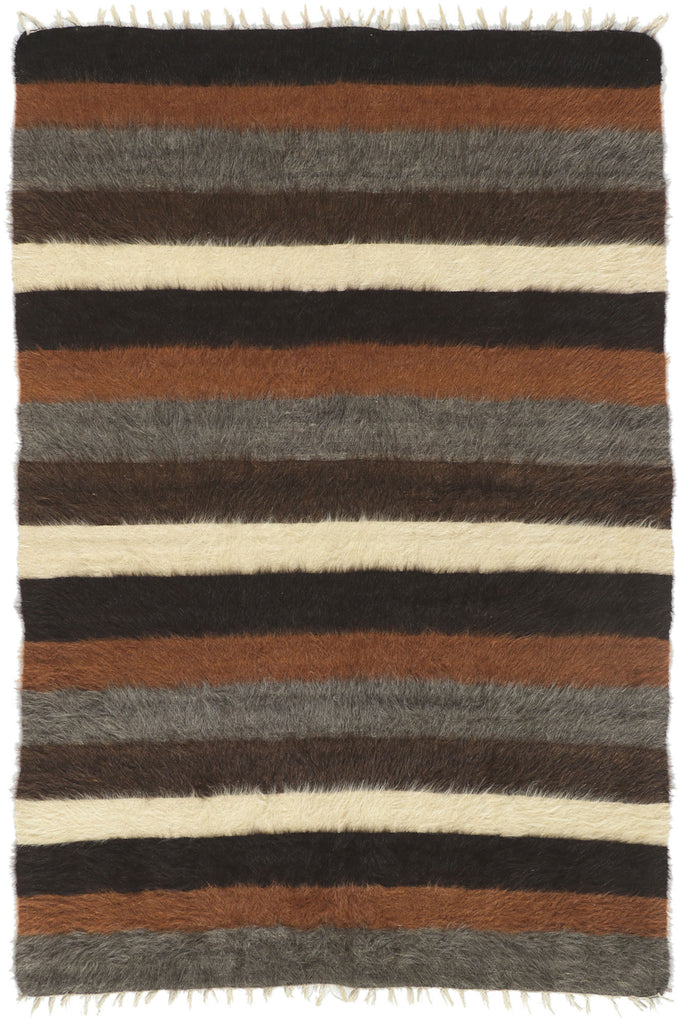 4 x 6 Turkish Angora Wool Kilim Rug 53856