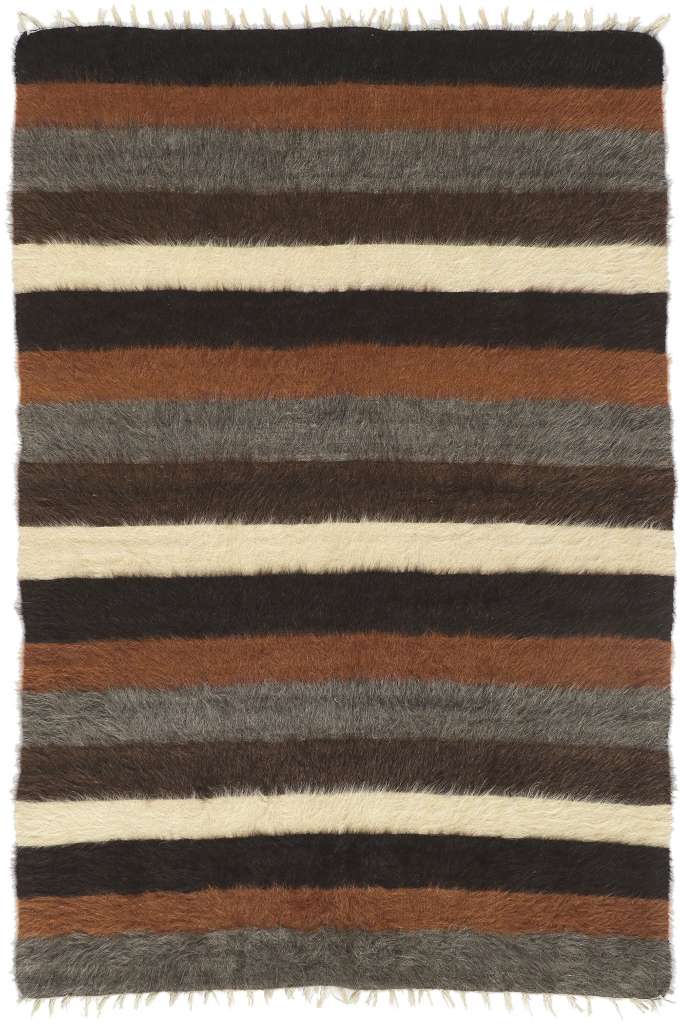 4 x 6 Turkish Angora Wool Kilim Rug 53856