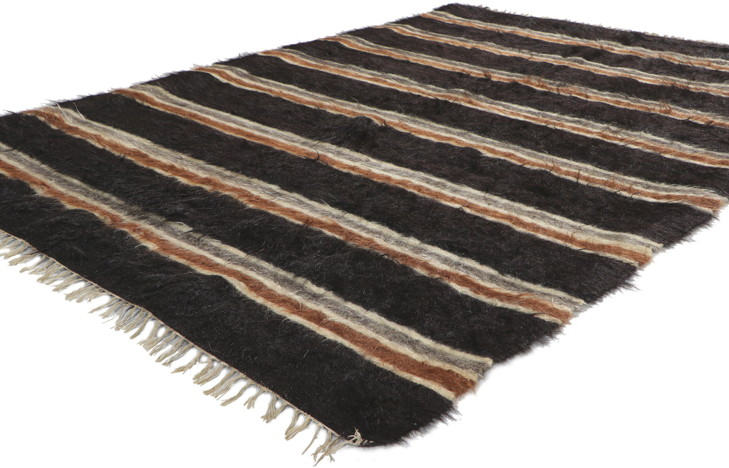 4 x 6 Turkish Angora Wool Kilim Rug 53857