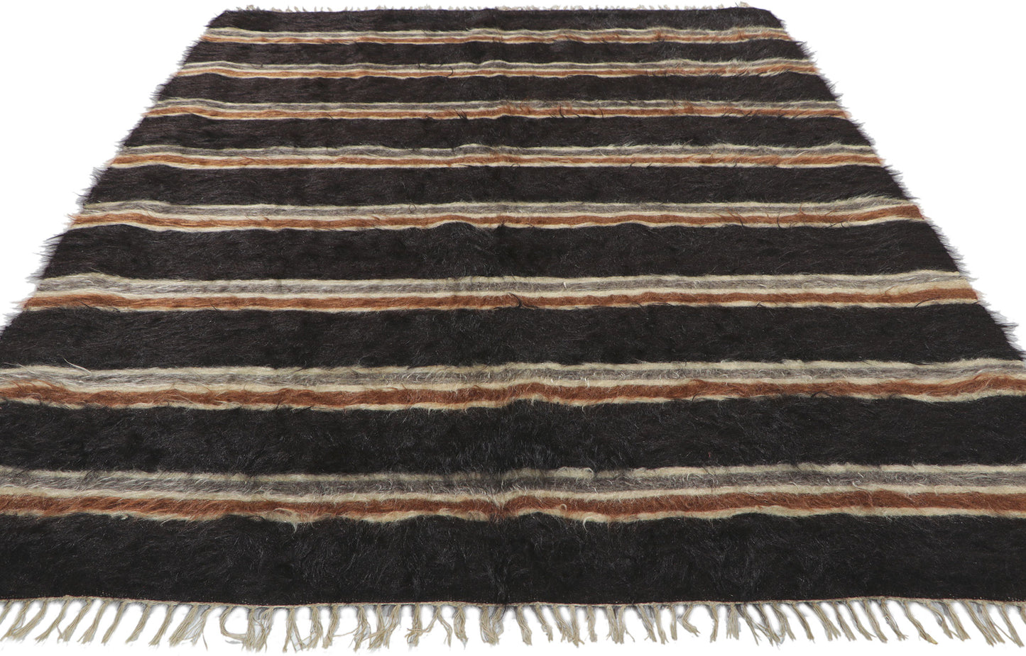 4 x 6 Turkish Angora Wool Kilim Rug 53857