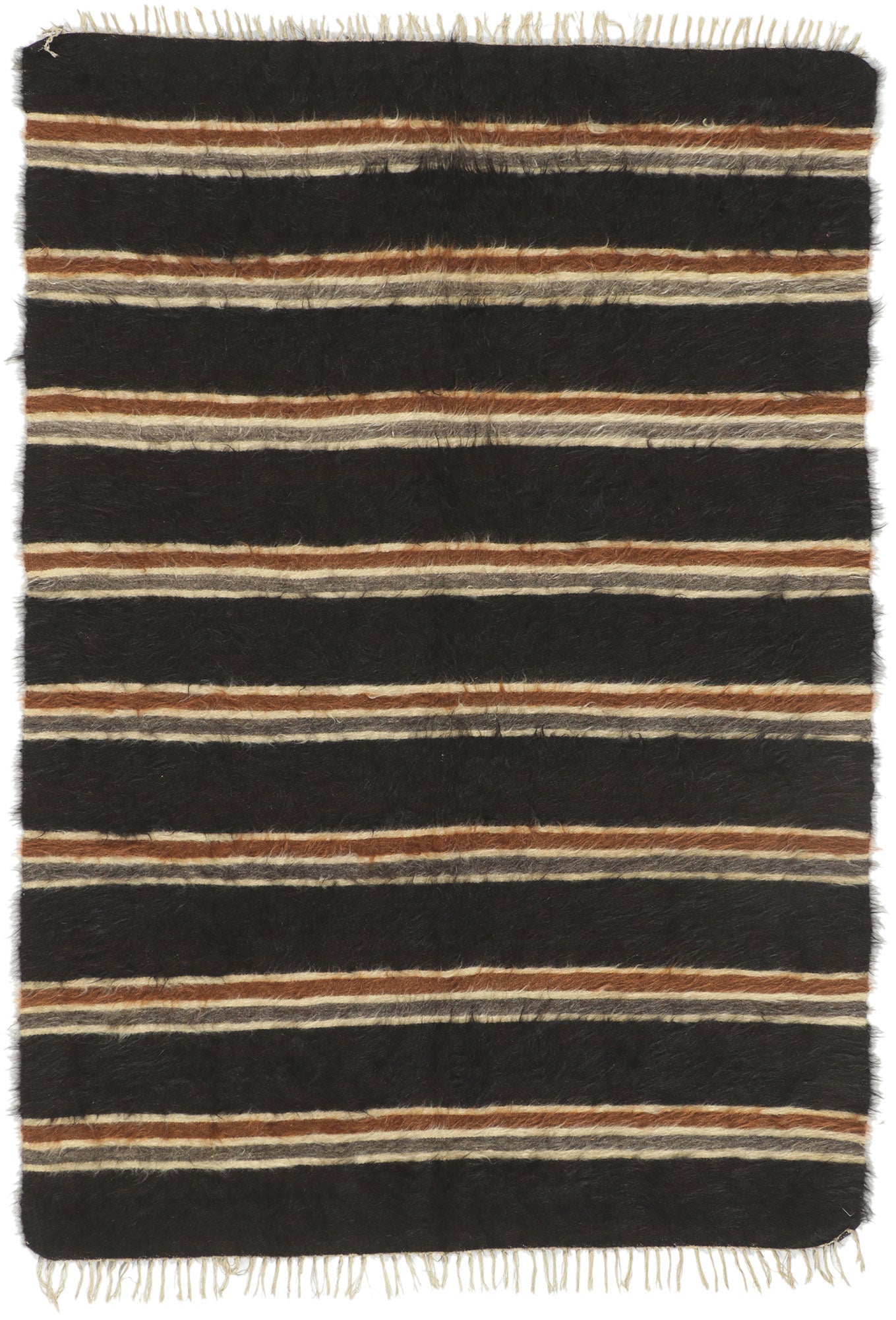 4 x 6 Turkish Angora Wool Kilim Rug 53857