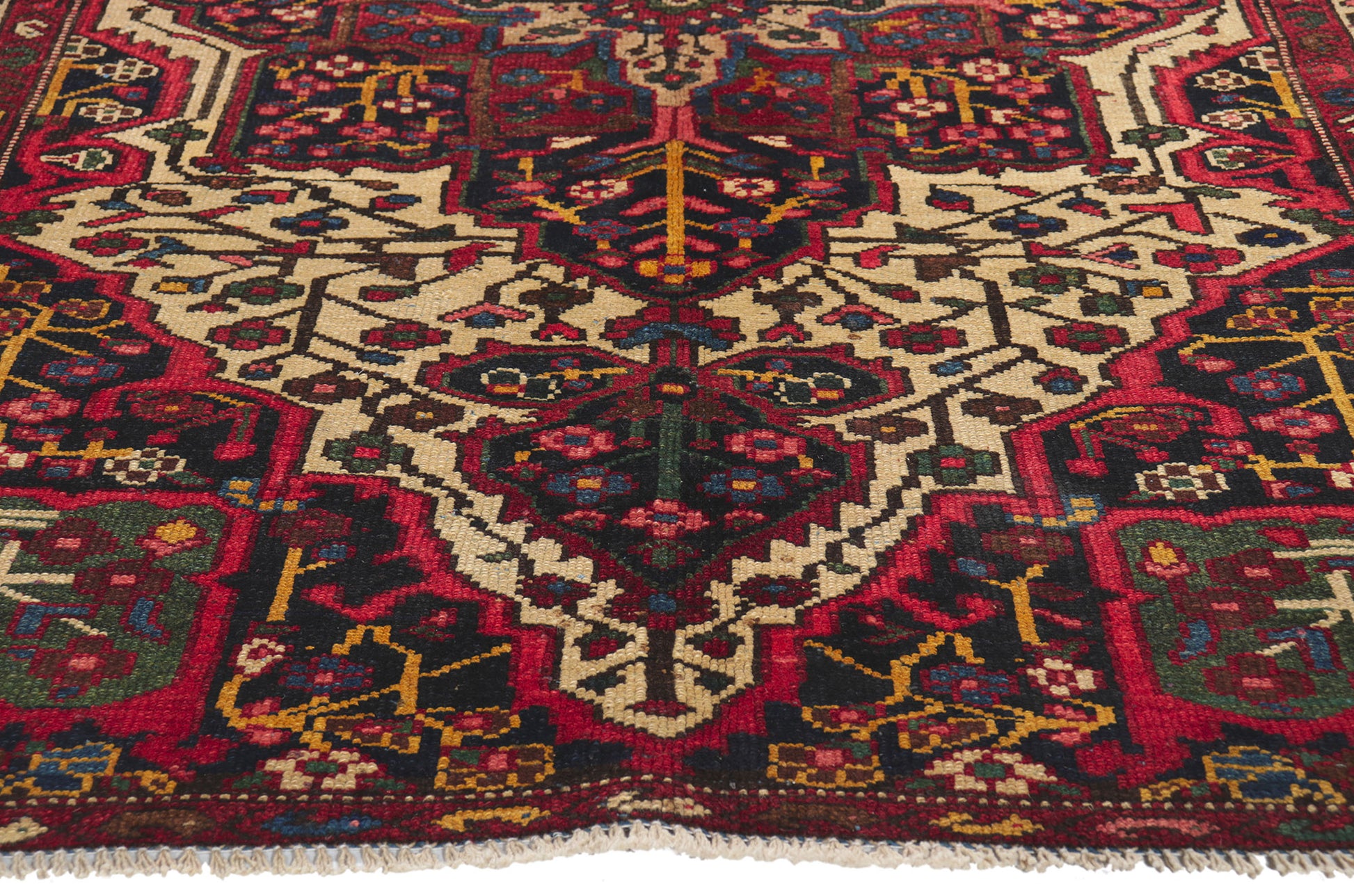 4 x 7 Antique Persian Bakhtiari Rug 61183