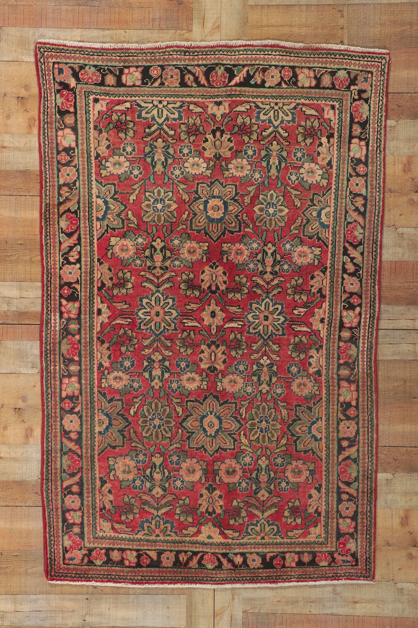 4 x 7 Antique Persian Mahal Rug 61148