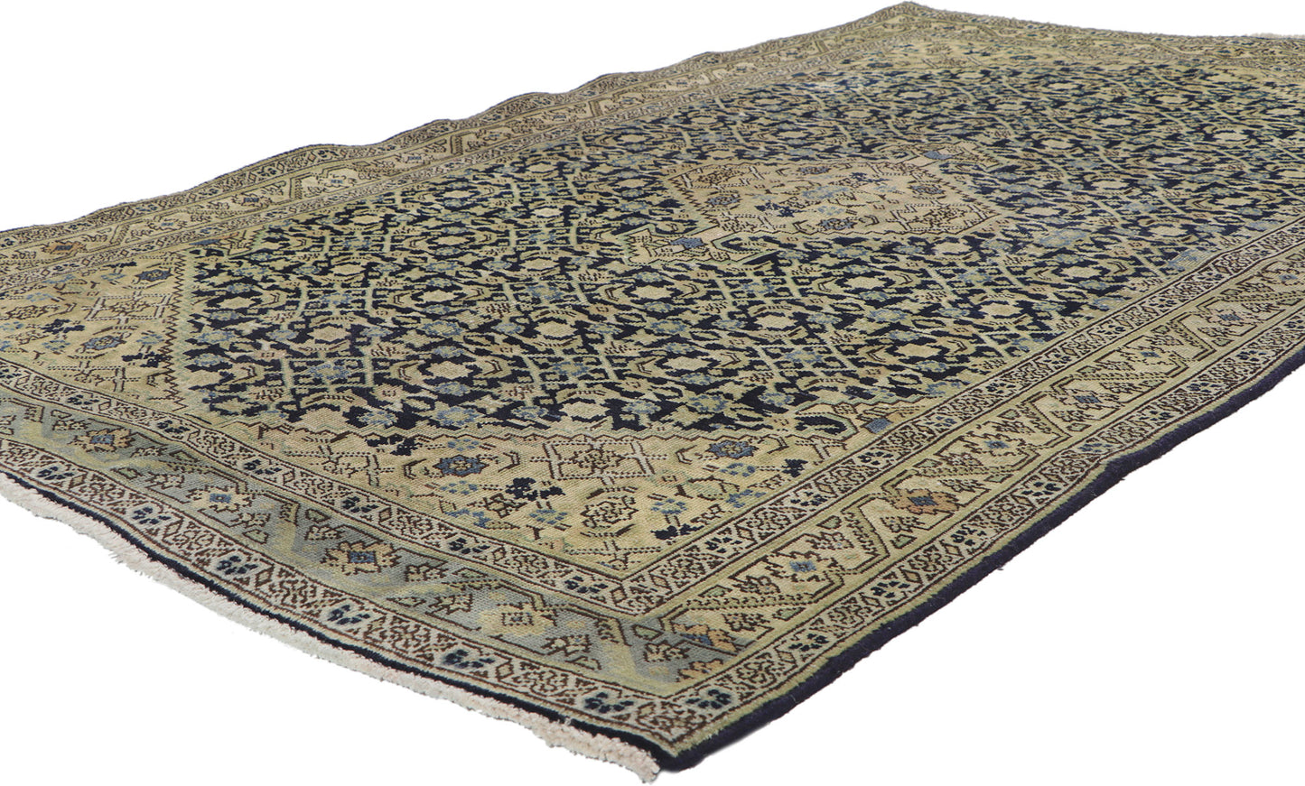4 x 7 Antique Persian Tabriz Rug 61091