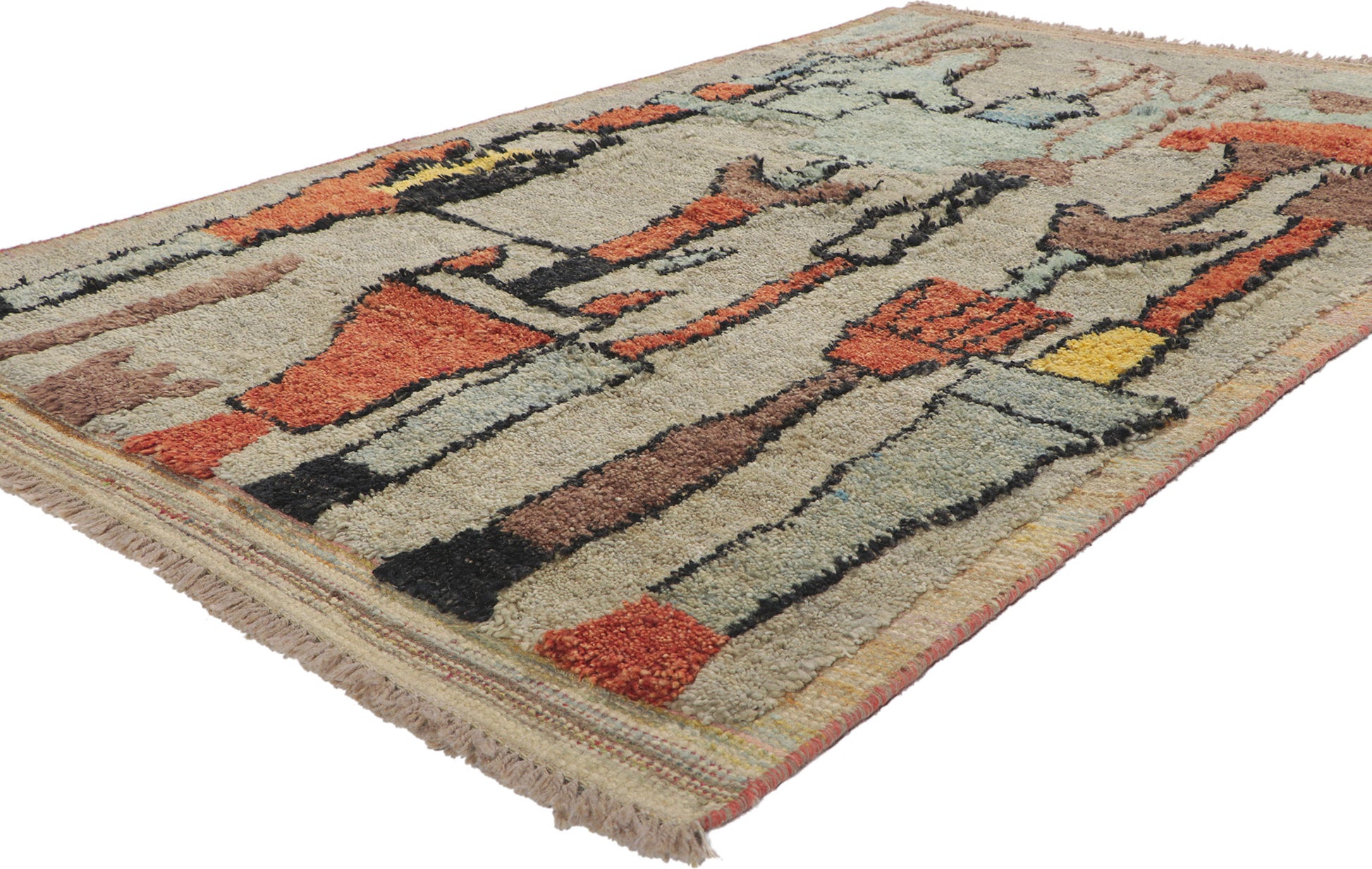 4 x 7 Moroccan High-Low Rug 80713