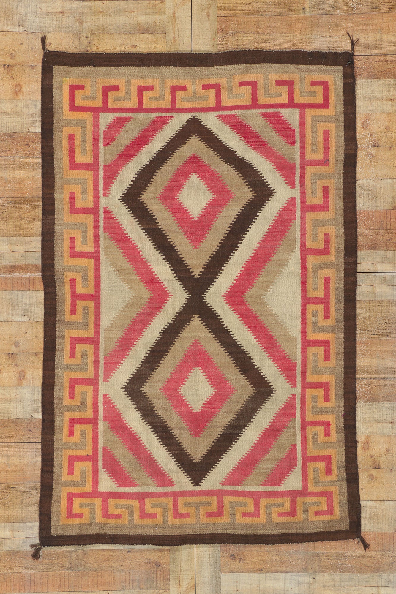 4 x 7 Vintage Eye Dazzler Navajo Rug 78430