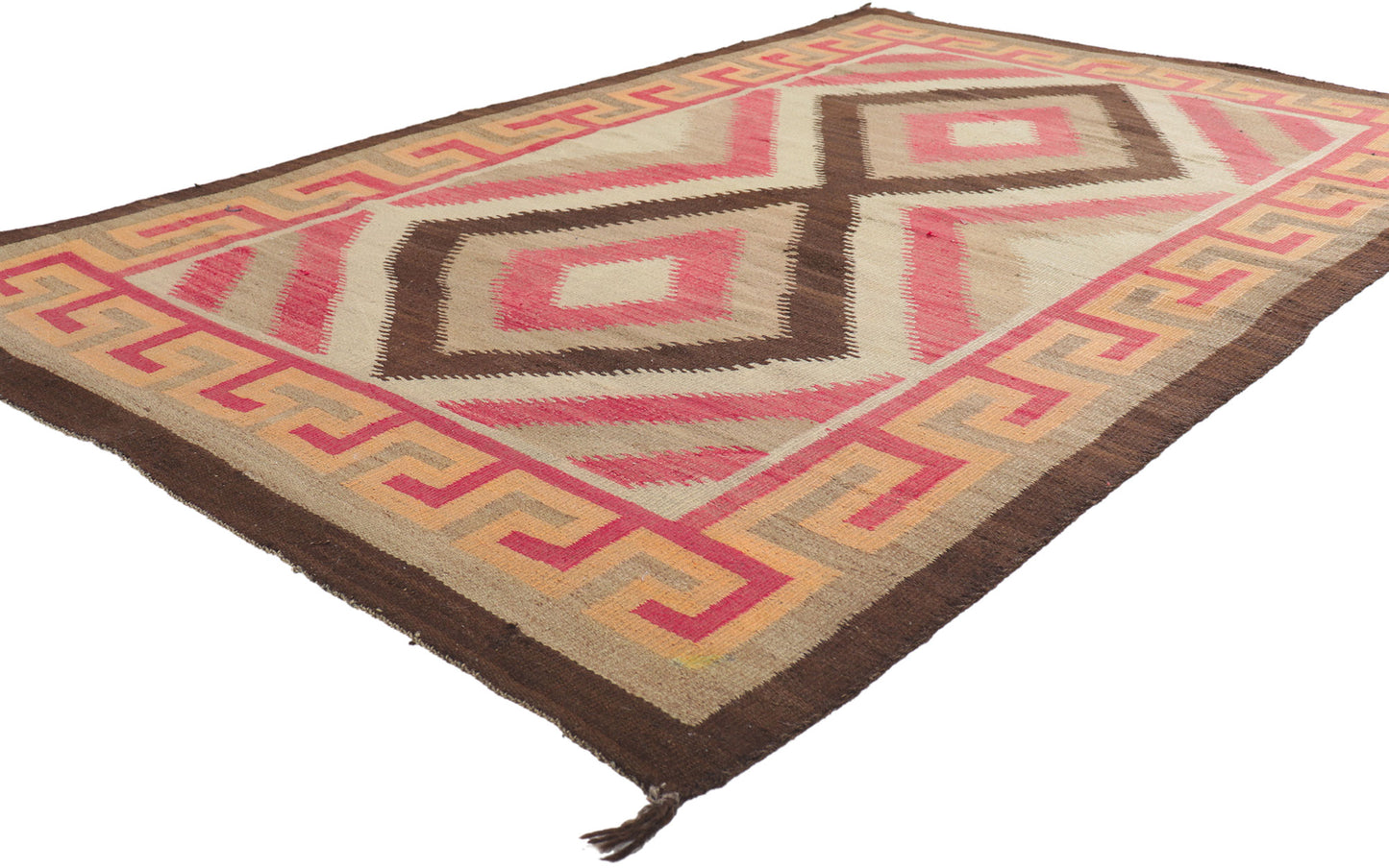 4 x 7 Vintage Eye Dazzler Navajo Rug 78430