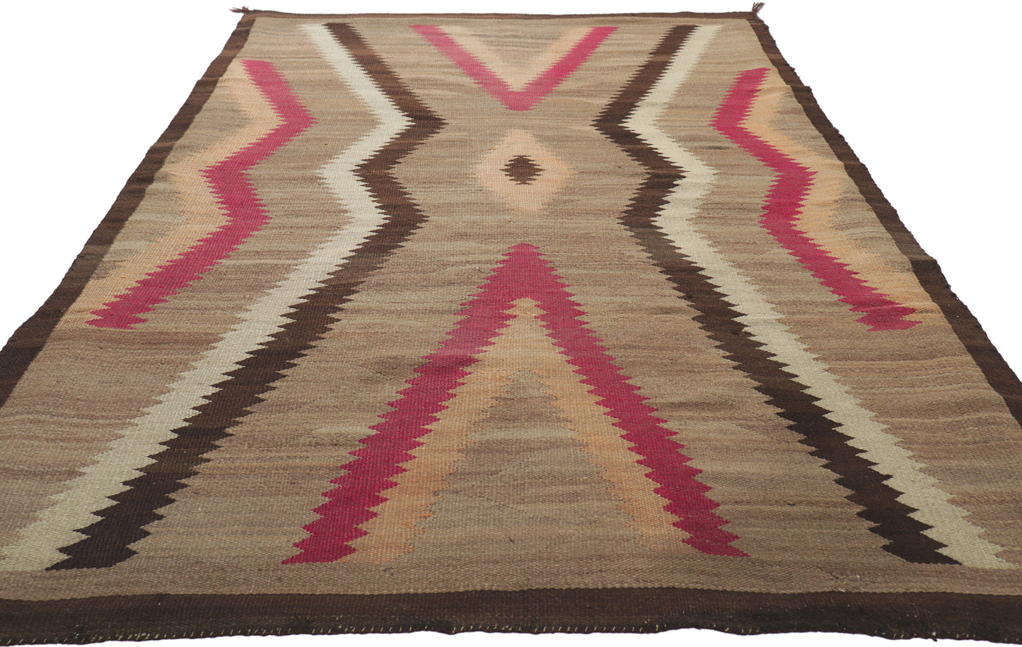 4 x 7 Vintage Ganado Navajo Rug 78431