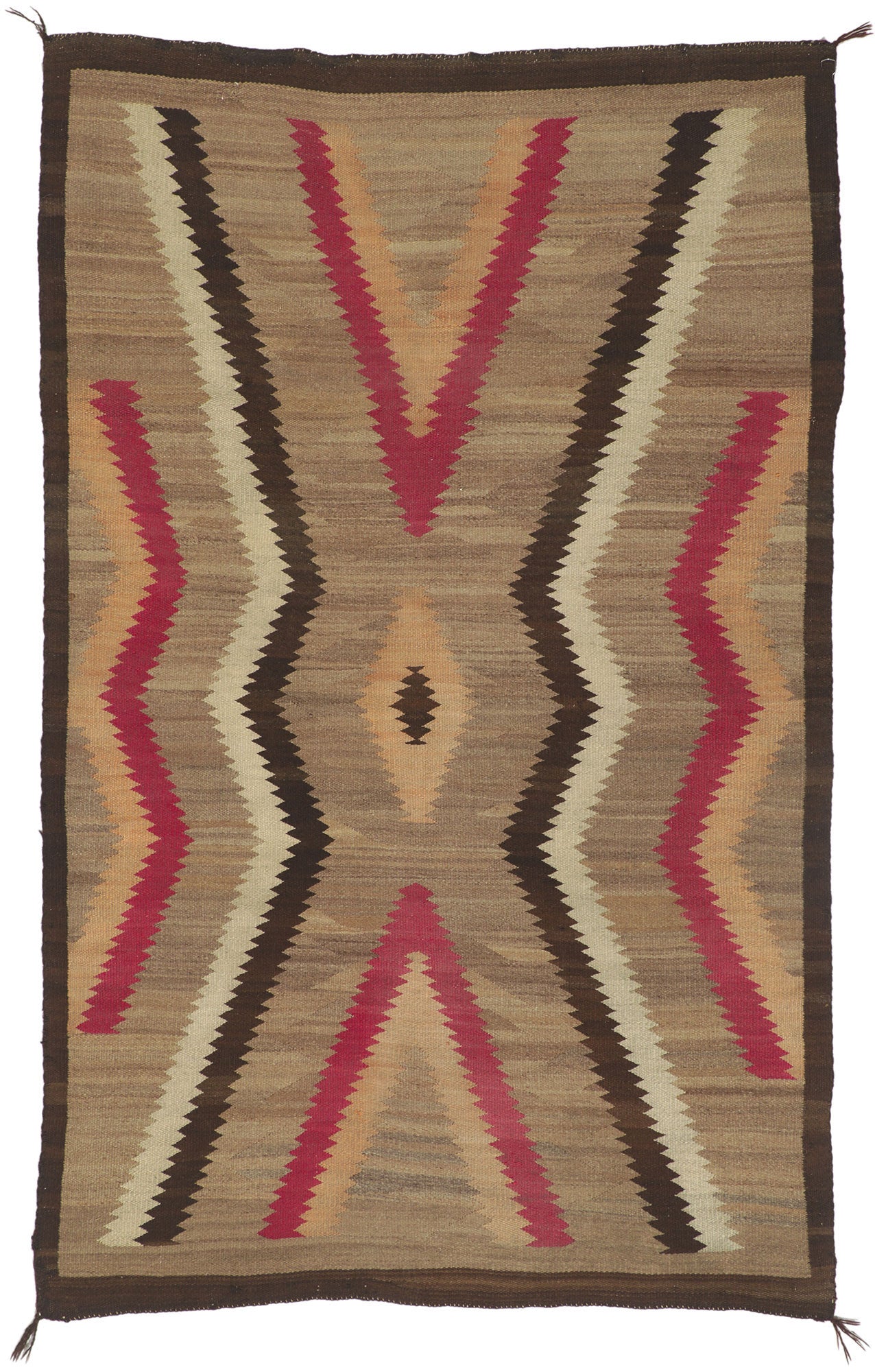 4 x 7 Vintage Ganado Navajo Rug 78431