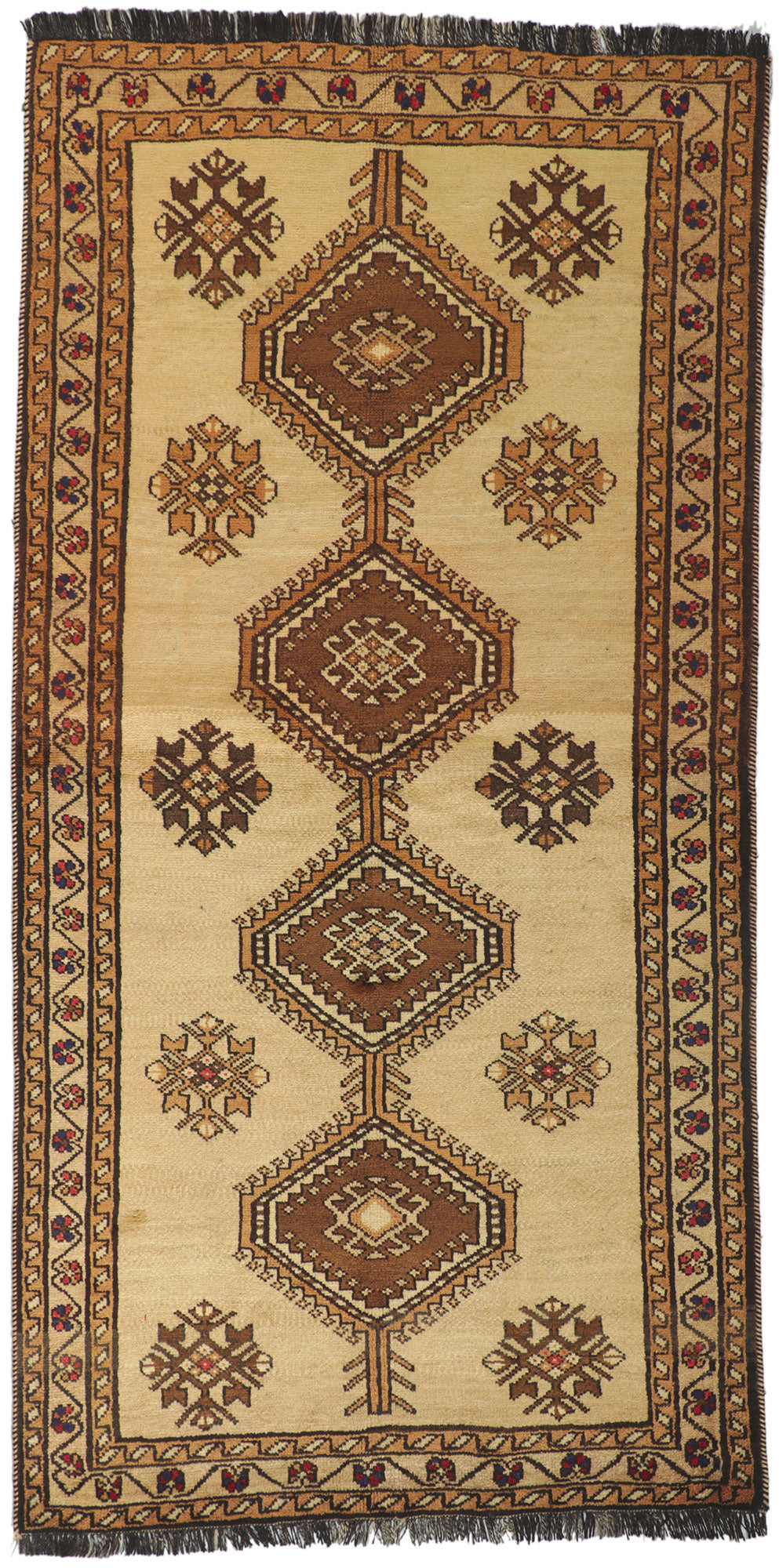 4 x 7 Vintage Persian Shiraz Rug 75052