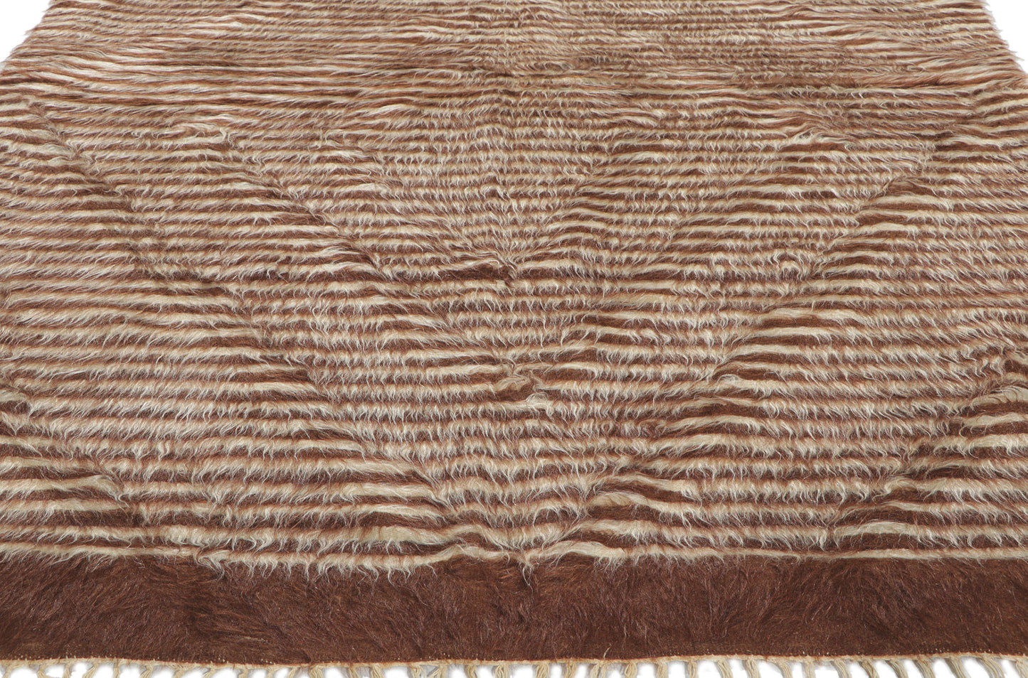 4 x 7 Turkish Angora Wool Kilim Rug 53845