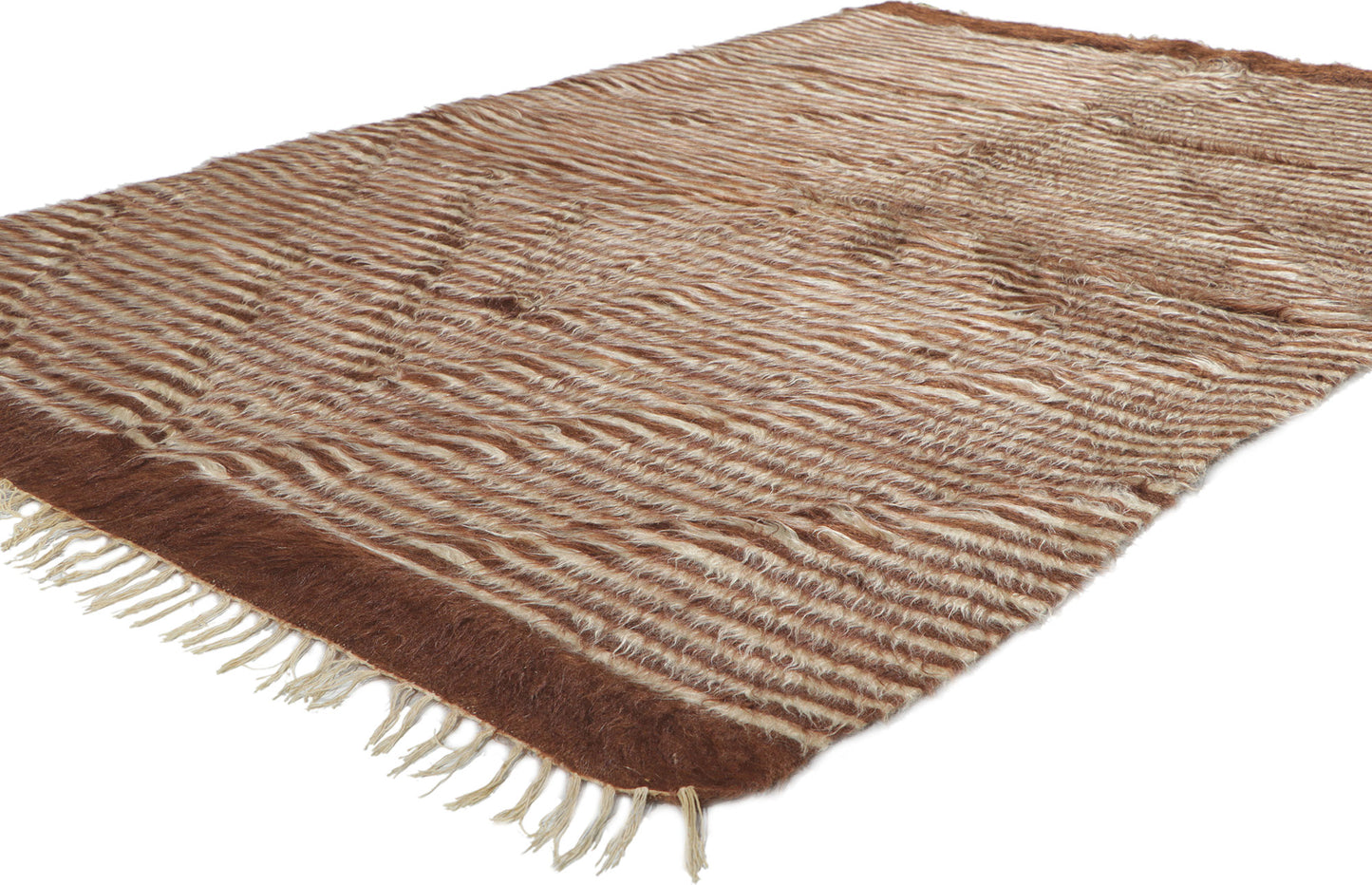 4 x 7 Turkish Angora Wool Kilim Rug 53845
