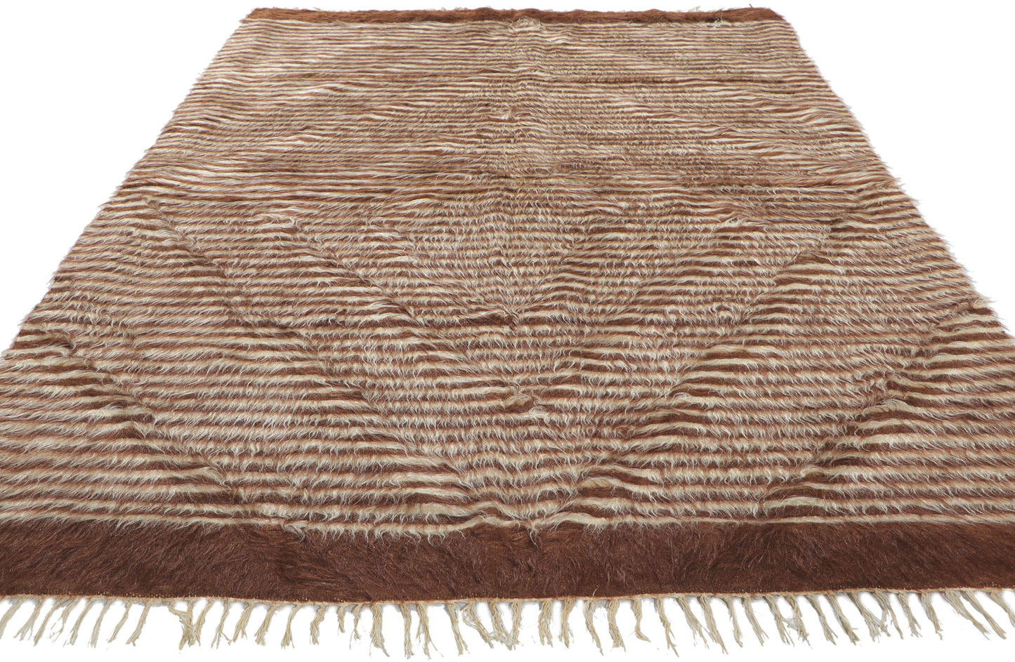 4 x 7 Turkish Angora Wool Kilim Rug 53845