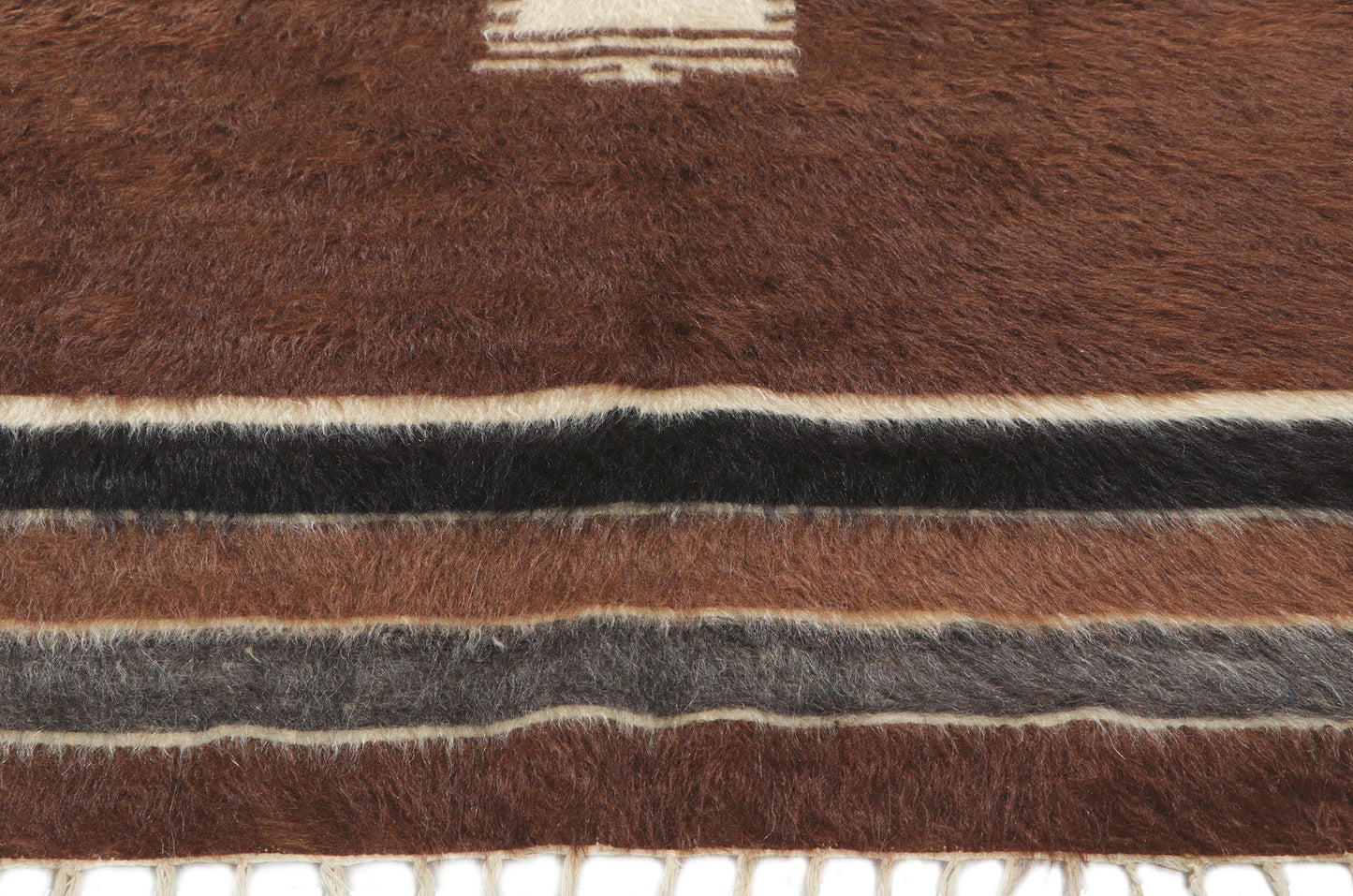4 x 7 Turkish Angora Wool Kilim Rug 53858