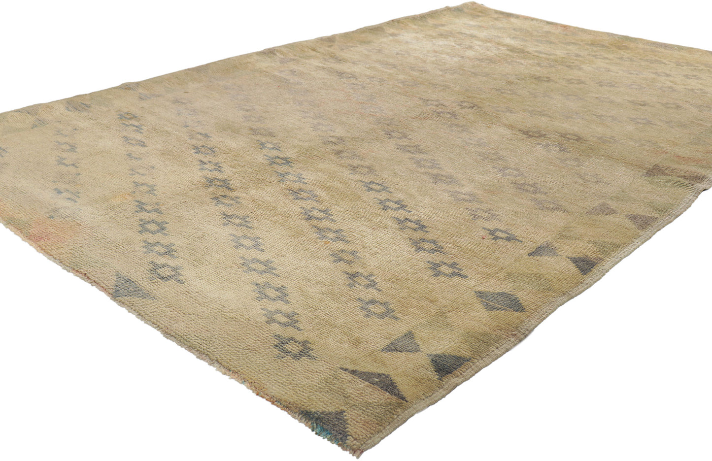 4 x 7 Vintage Turkish Oushak Rug 50072
