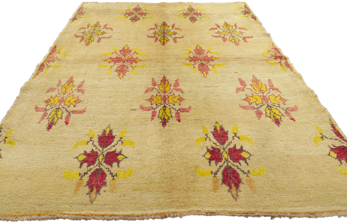 4 x 7 Vintage Turkish Oushak Rug 50141