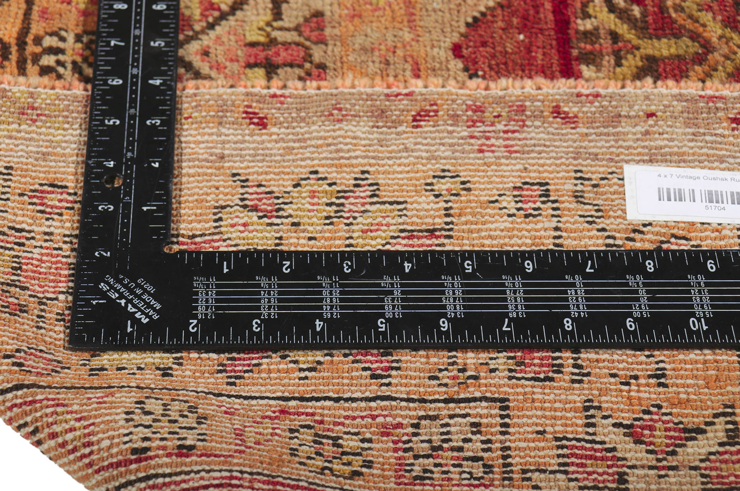 4 x 7 Vintage Turkish Oushak Rug 51704