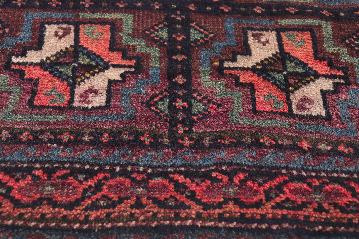 4 x 7 Vintage Persian Turkoman Rug 61222