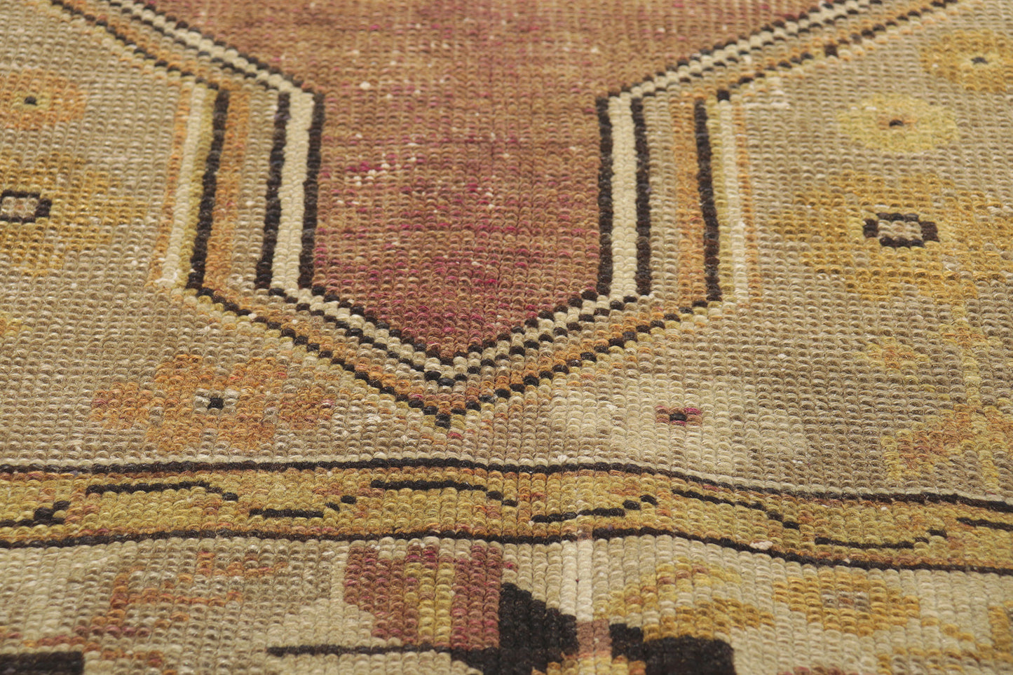 4 x 8 Vintage Turkish Oushak Rug 73598