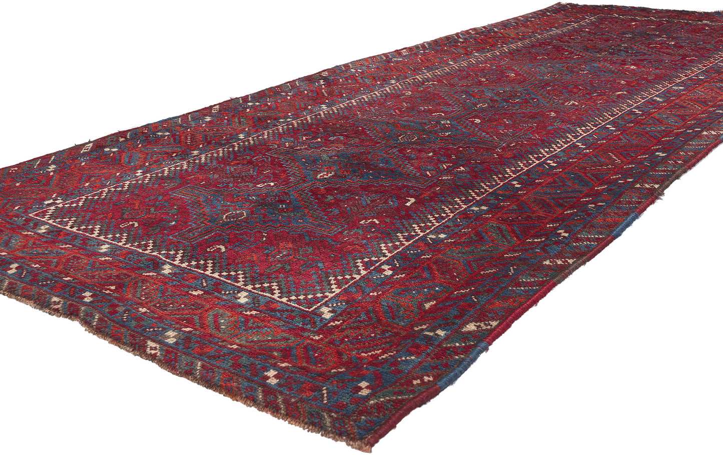 4 x 10 Vintage Persian Shiraz Rug 61239