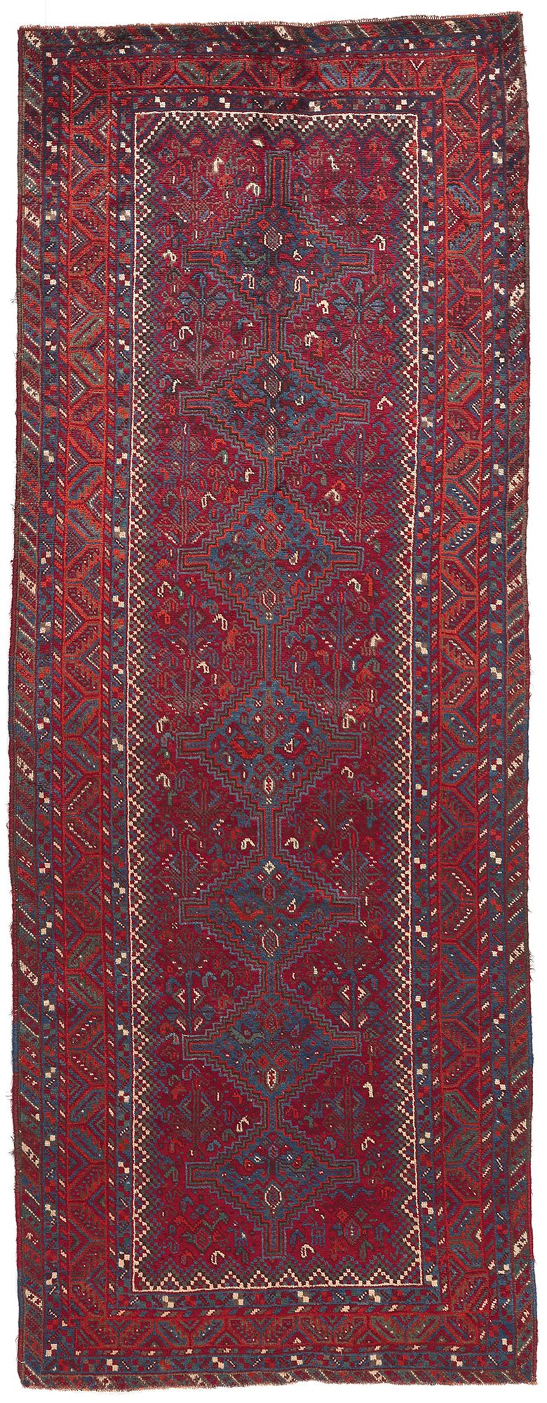4 x 10 Vintage Persian Shiraz Rug 61239