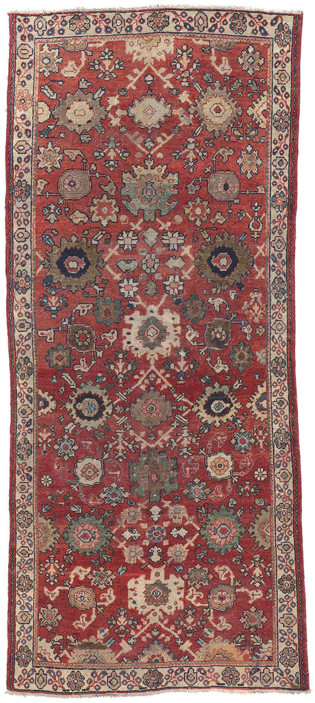 4 x 10 Vintage Persian Mahal Rug 75346