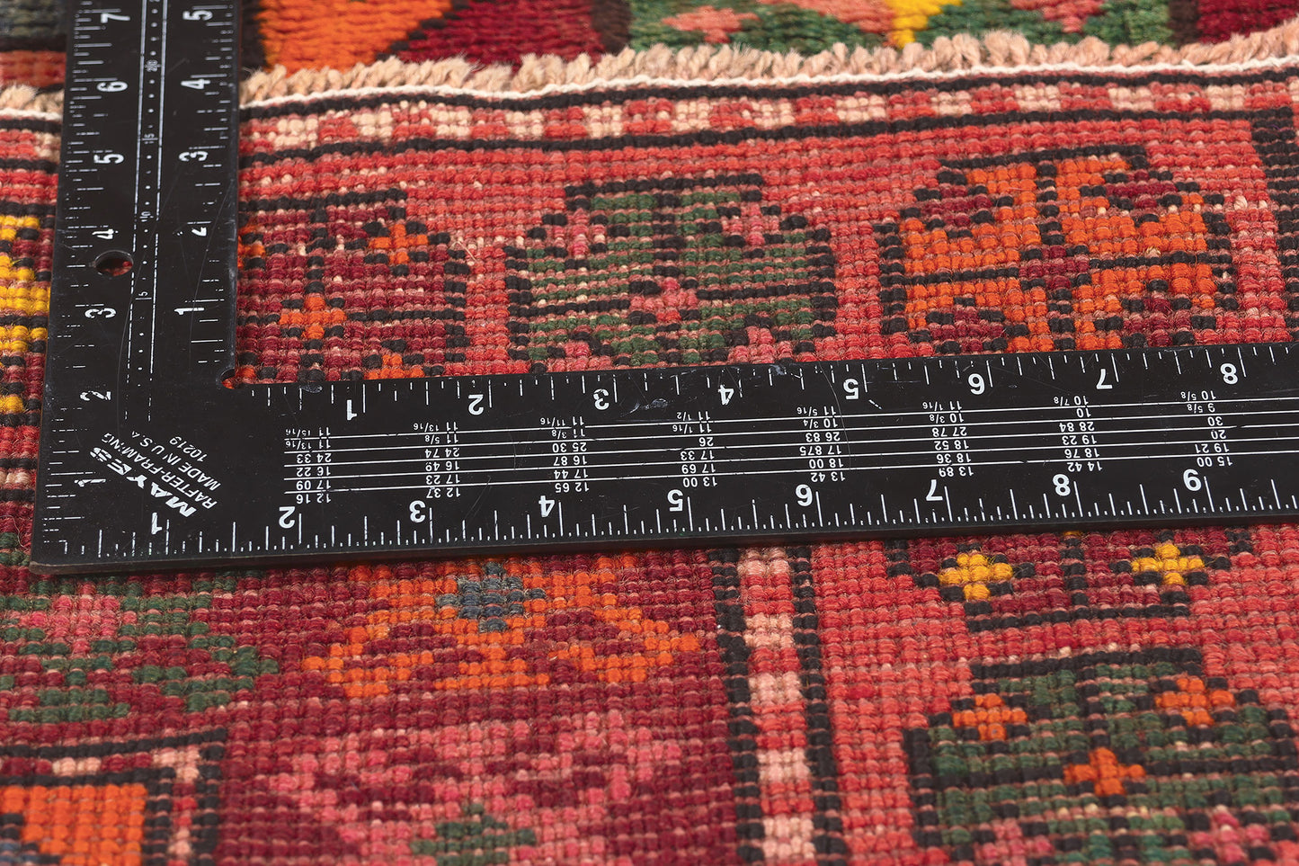 4 x 10 Vintage Kazak Afghan Rug 61235