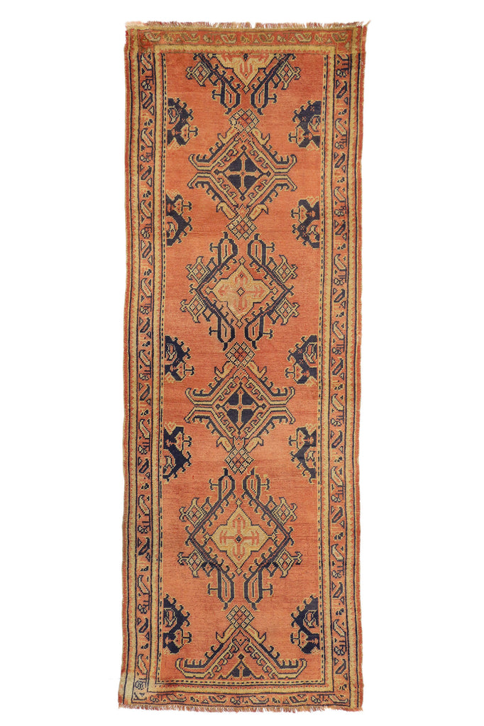 4 x 10 Vintage Turkish Oushak Rug 73611