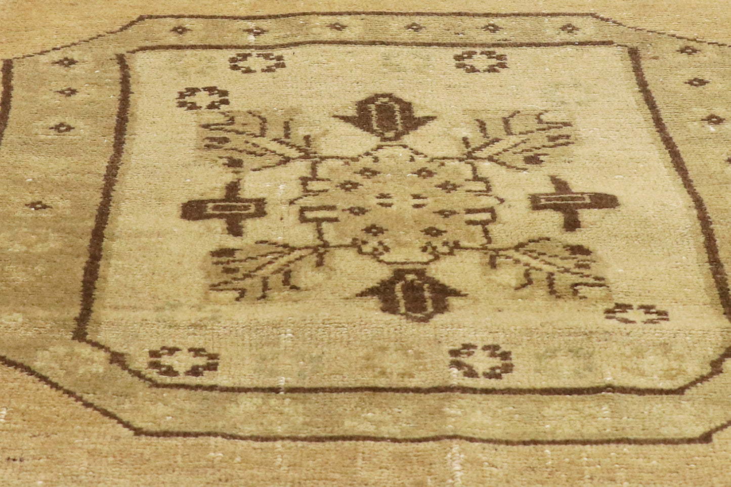 4 x 15 Vintage Turkish Oushak Rug 50146
