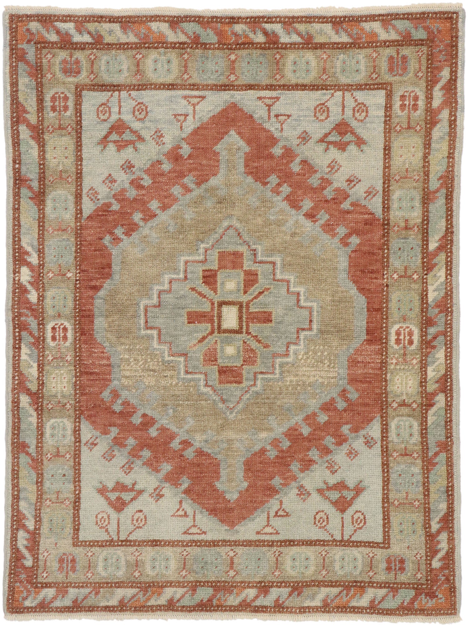 4 x 5 Turkish Oushak Rug 53384