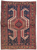 4 x 5 Antique Persian Karaja Heriz Rug 61242