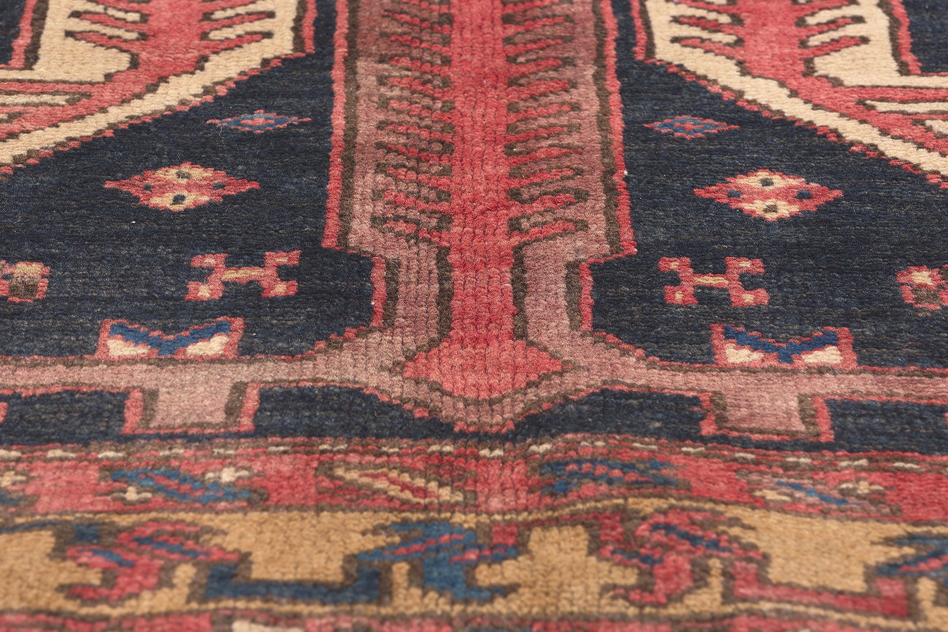 4 x 5 Antique Persian Karaja Heriz Rug 61242
