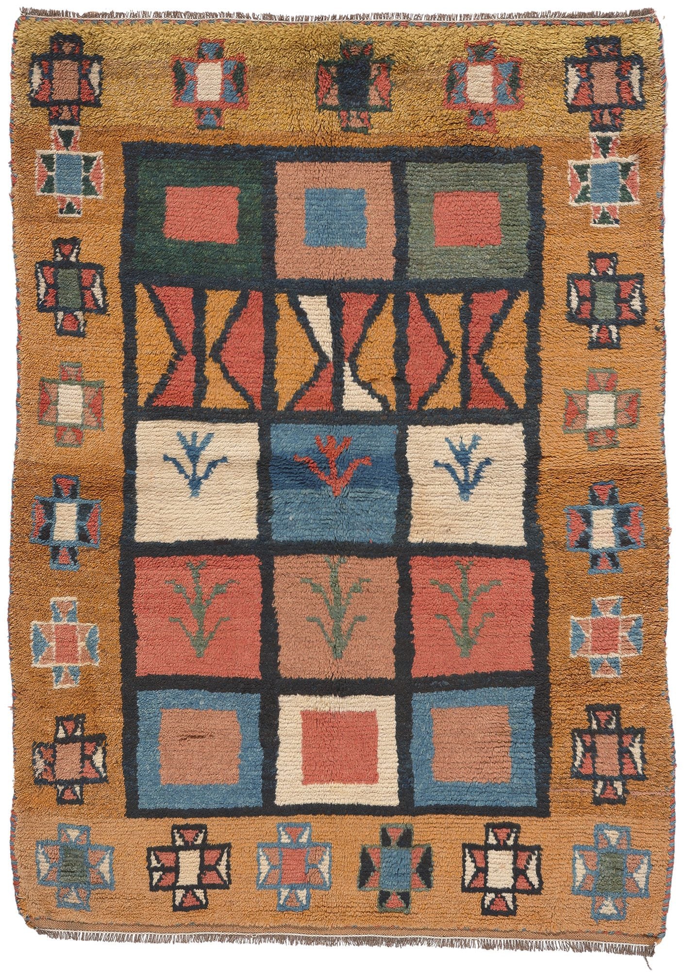 4 x 5 Vintage Persian Shiraz Rug 61247 – Esmaili Rugs