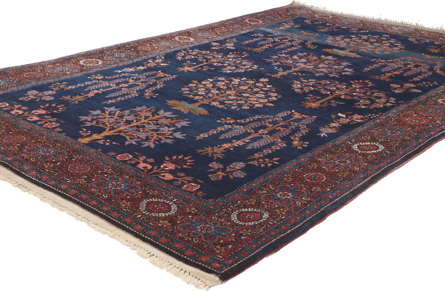 4 x 6 Antique Persian Sarouk Farahan Rug 78561