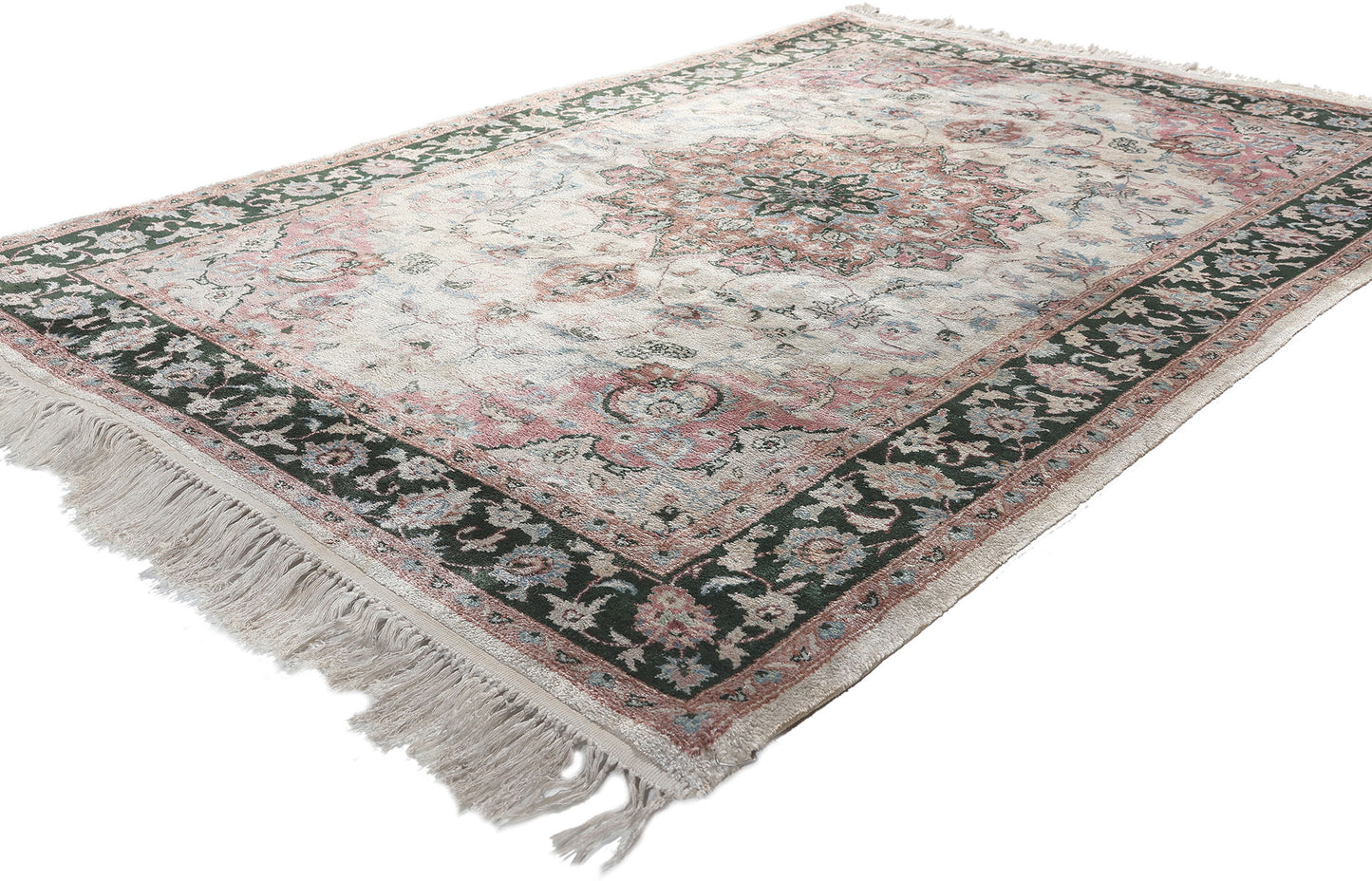 4 x 6 Vintage Indian Kashmir Rug 78545