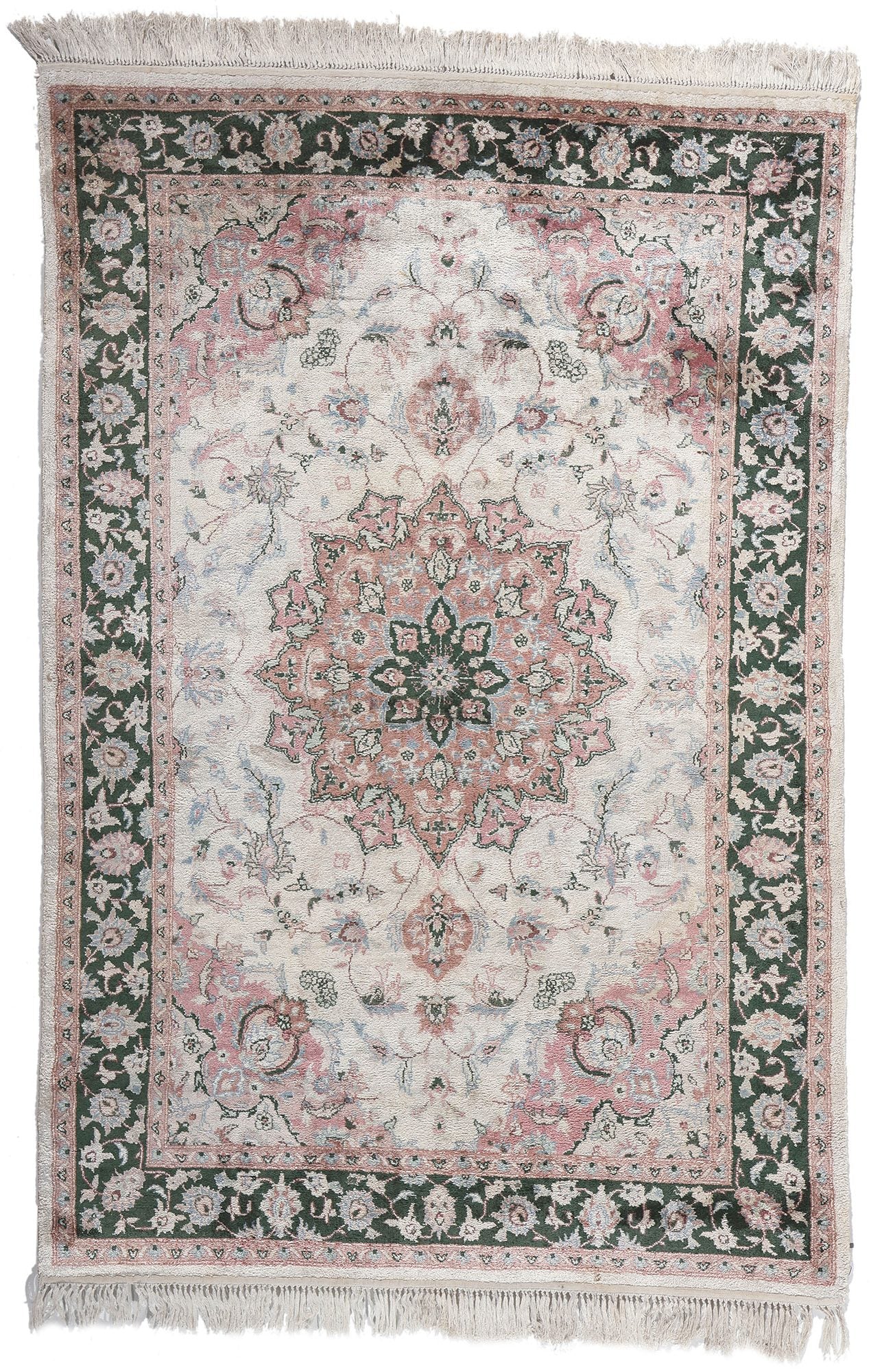 4 x 6 Vintage Indian Kashmir Rug 78545