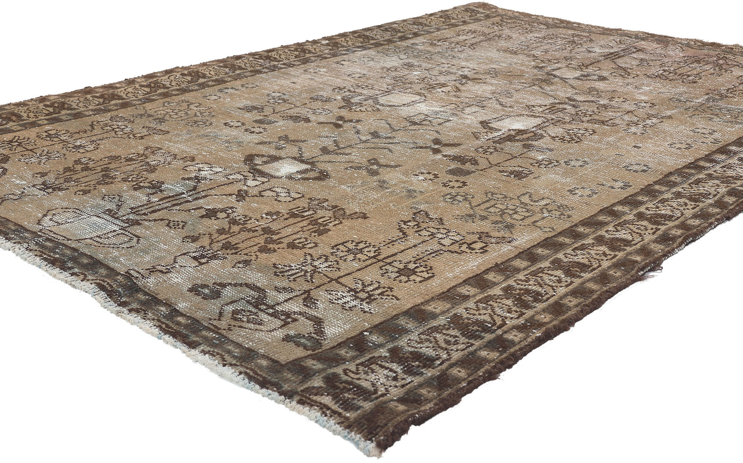 4 x 6 Antique Persian Bakhtiari Rug 78572