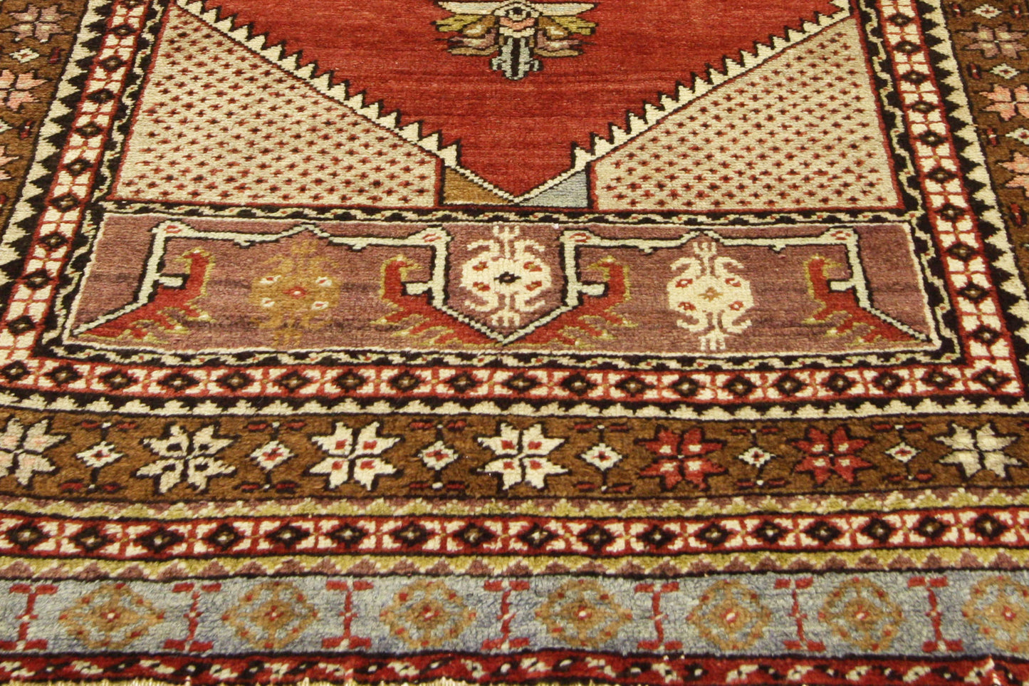 4 x 6 Vintage Turkish Oushak Rug 73848