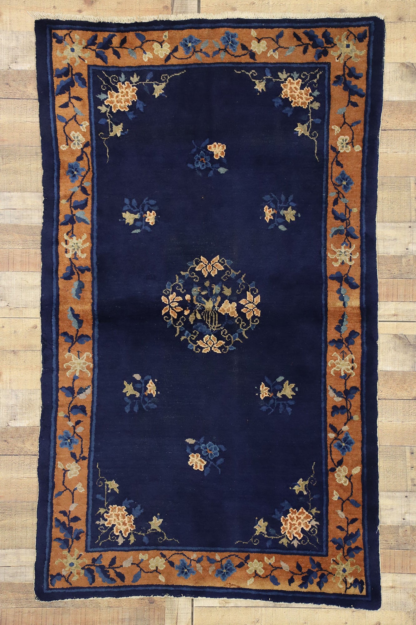 4 x 7 Antique Chinese Peking Rug 74478