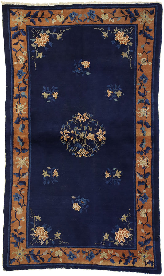 4 x 7 Antique Chinese Peking Rug 74478