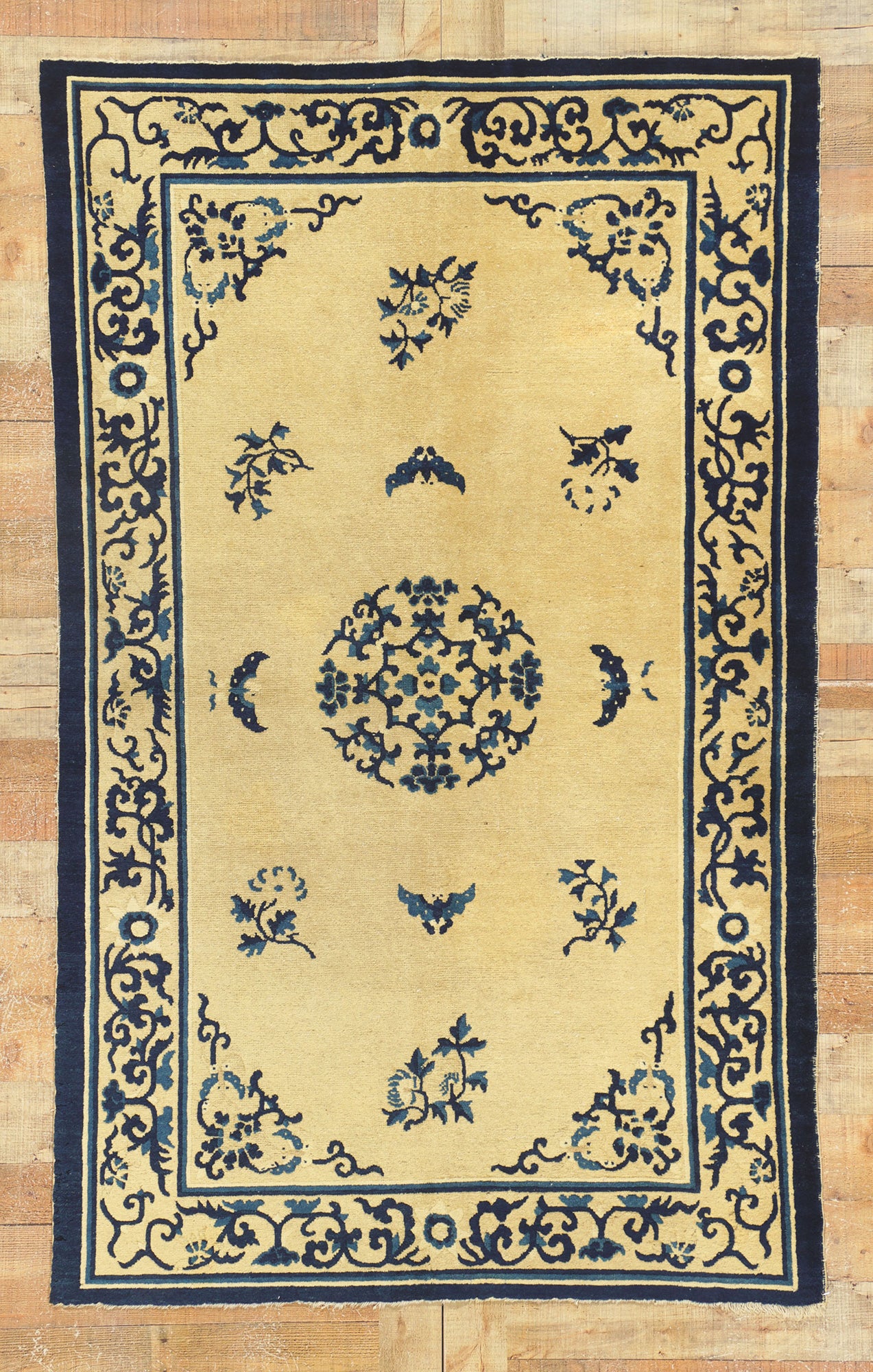 4 x 7 Antique Chinese Peking Rug 77193