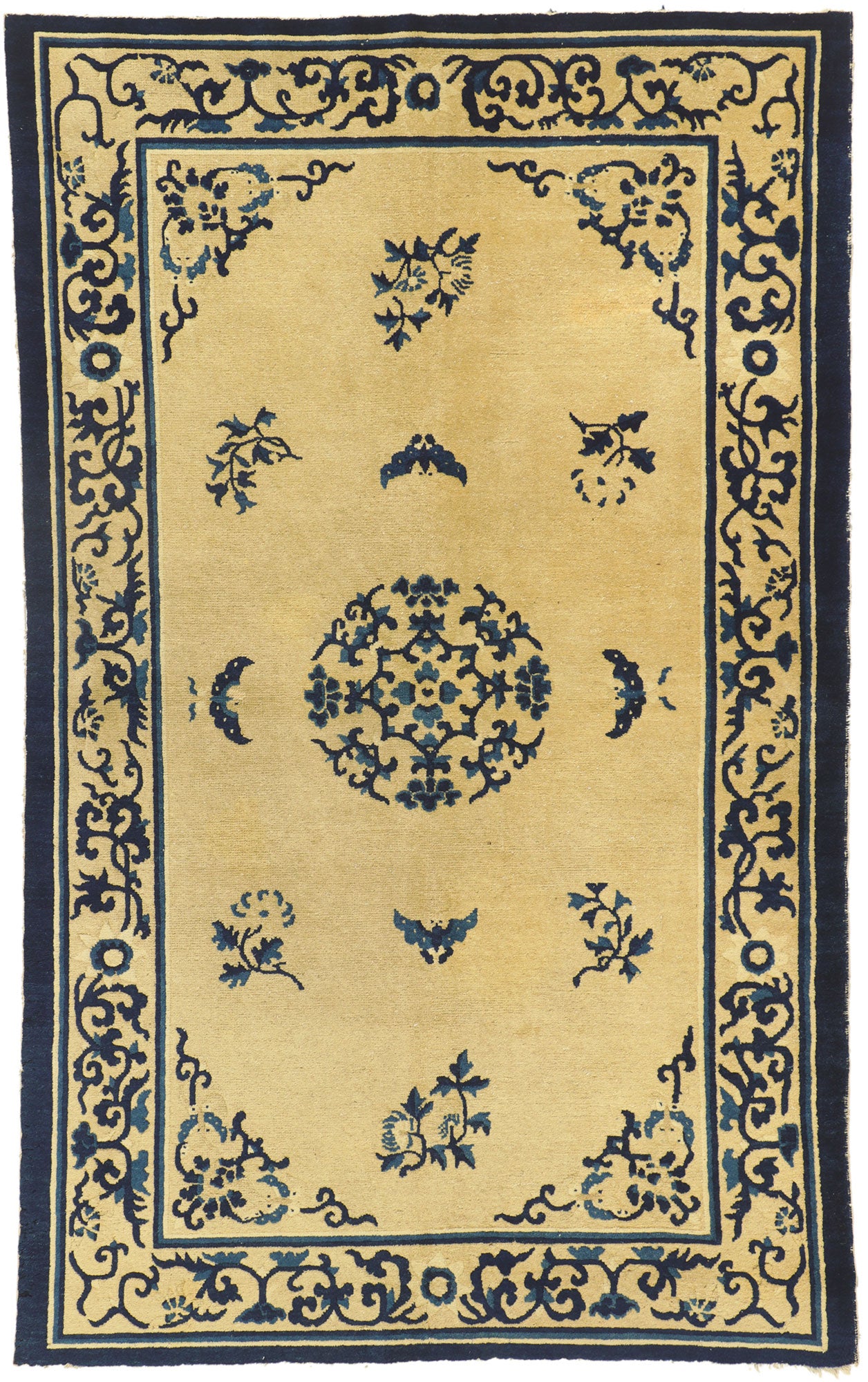 4 x 7 Antique Chinese Peking Rug 77193