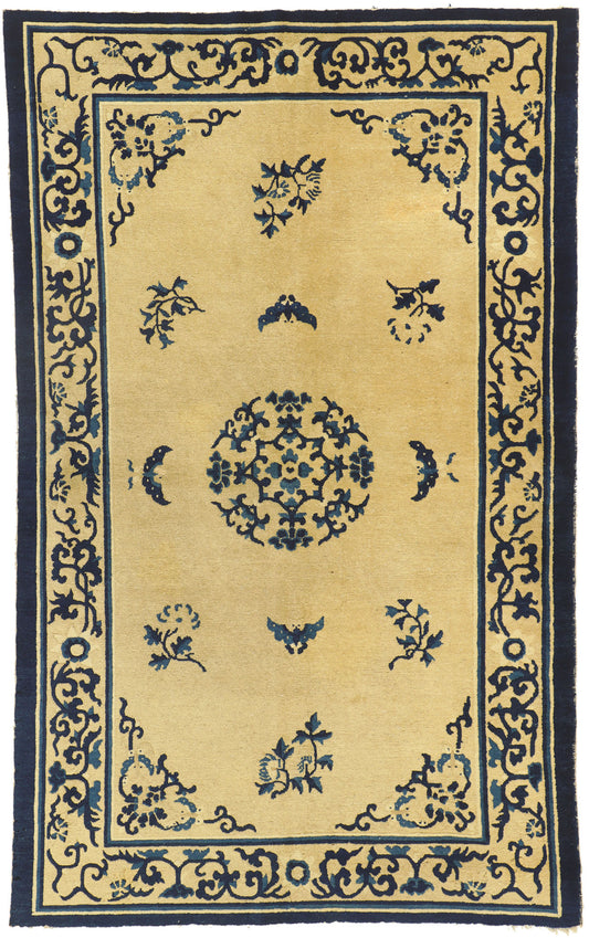 4 x 7 Antique Chinese Peking Rug 77193