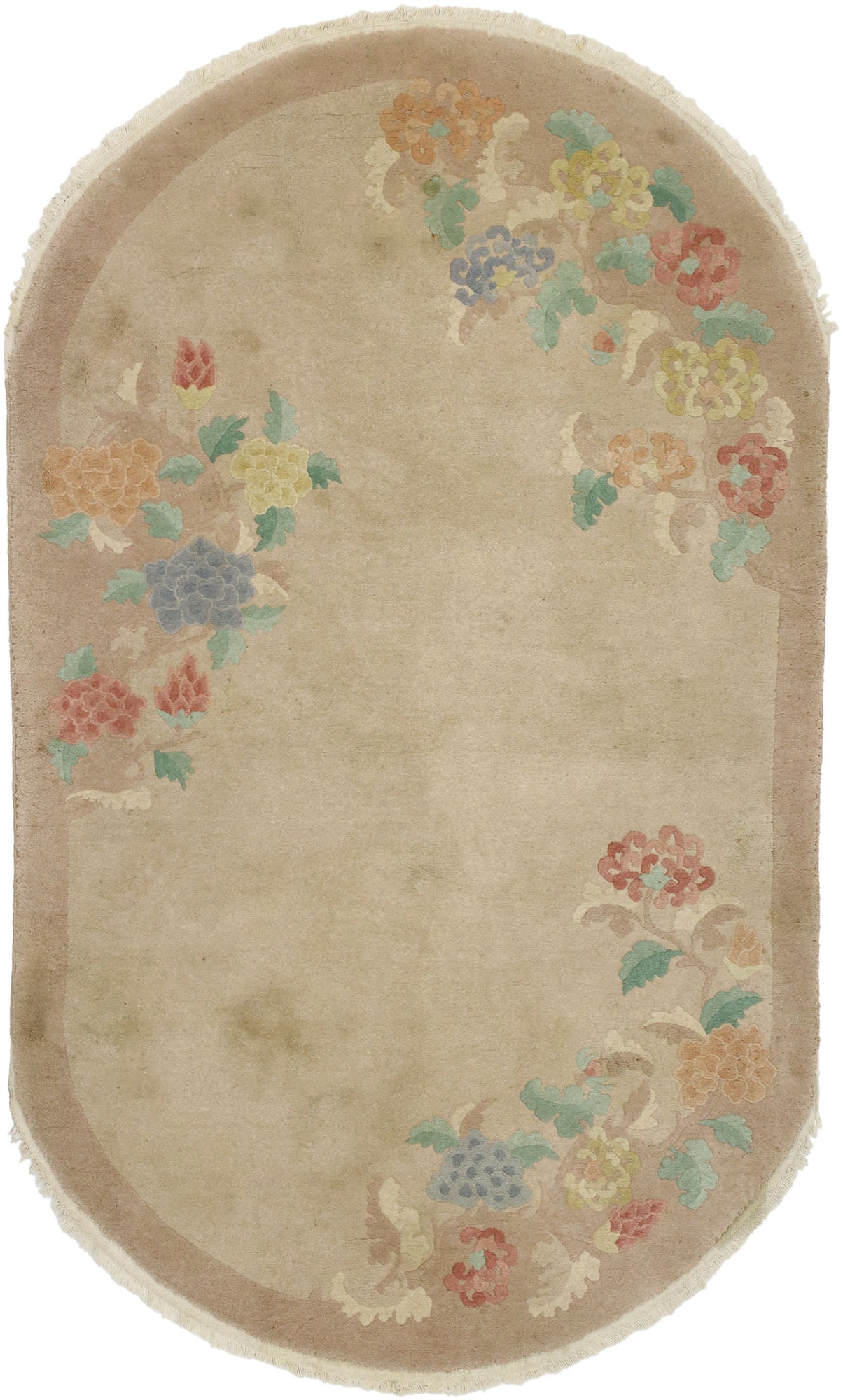4 x 7 Antique Chinese Art Deco Rug 77328