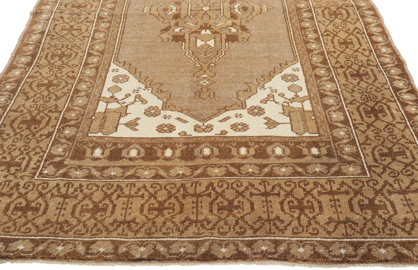 4 x 7 Vintage Turkish Oushak Rug 52958